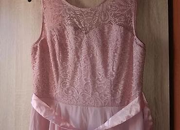 dve suknje po: Elegantna asimetrična haljina u boji praškasto roze. - Kroj: bez na lalafo.rs — 4 dve suknje po: Elegantna asimetrična haljina u boji praškasto roze. - Kroj: bez — 4