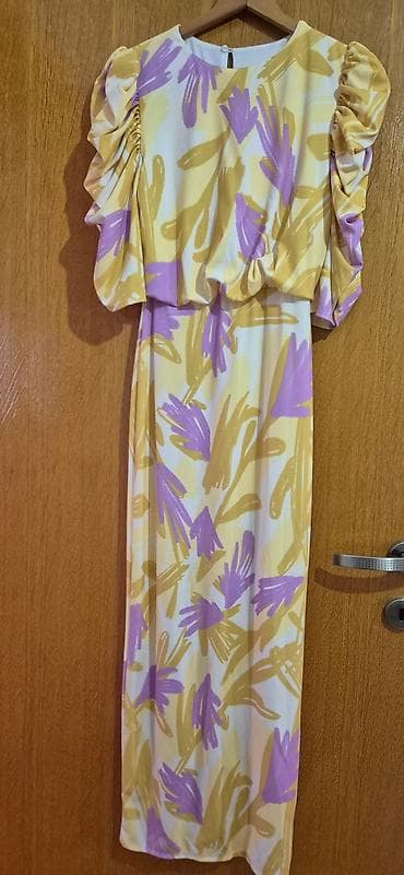 Women's Clothing: Haljina midi dužine sa printom u pastelnim tonovima - Kroj: ravna at lalafo.rs — 3 Women's Clothing: Haljina midi dužine sa printom u pastelnim tonovima - Kroj: ravna — 3
