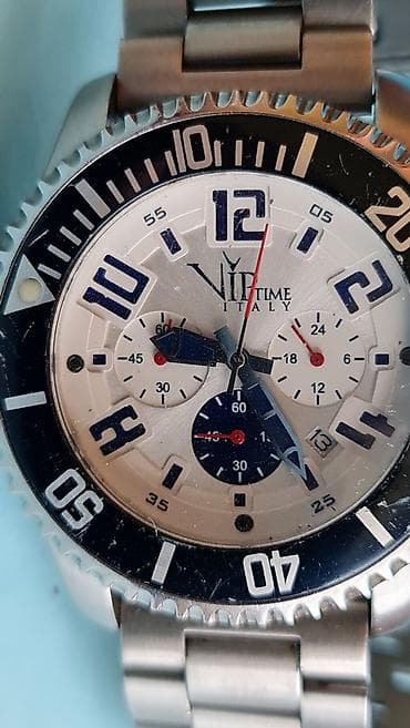 VIP TIME Italy muški hronograf ručni sat - Kućište od nerđajućeg na lalafo.rs — 9 VIP TIME Italy muški hronograf ručni sat - Kućište od nerđajućeg — 9