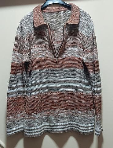 Pletena ženska bluza/džemper sa polu-rajsferšlusom - Model: dug na lalafo.rs — 1 Pletena ženska bluza/džemper sa polu-rajsferšlusom - Model: dug — 1