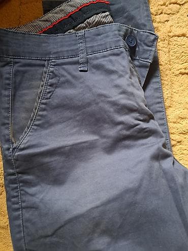 Muske letnje pantalone kao nove, teget plave 34 vel na lalafo.rs — 3 Muske letnje pantalone kao nove, teget plave 34 vel — 3