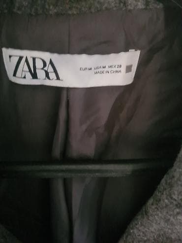 ZARA ženski kaput, sivi melanž, dužine ispod kolena. Model sa širokim na lalafo.rs — 8 ZARA ženski kaput, sivi melanž, dužine ispod kolena. Model sa širokim — 8