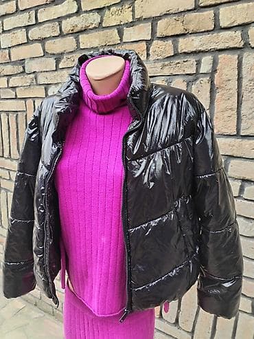 Pageone jakna, velicina L. - Model: kratka, puffer stil sa visokim na lalafo.rs Pageone jakna, velicina L. - Model: kratka, puffer stil sa visokim