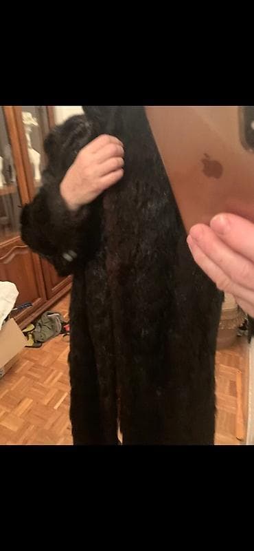 Dugački ženski bunda od tamnog prirodnog krzna - Klasičan, elegantan na lalafo.rs — 1 Dugački ženski bunda od tamnog prirodnog krzna - Klasičan, elegantan — 1