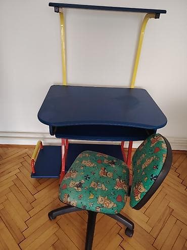Sets of table and chairs: Dečiji računarski ili radni sto sa stolicom na točkićima - at lalafo.rs — 4 Sets of table and chairs: Dečiji računarski ili radni sto sa stolicom na točkićima - — 4