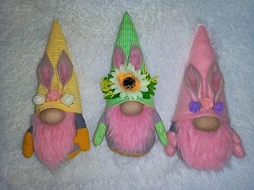 Dekorativni patuljci sa uskršnjim motivima – ručno izrađeni - na lalafo.rs — 4 Dekorativni patuljci sa uskršnjim motivima – ručno izrađeni - — 4