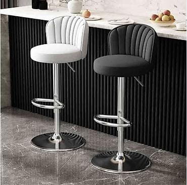 🪑 Barska Stolica od Brušene Kože Rotirajuća i Podesiva (360°) 🏠 na lalafo.rs 🪑 Barska Stolica od Brušene Kože Rotirajuća i Podesiva (360°) 🏠