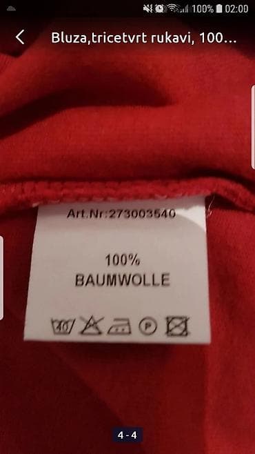 Bluza,tricetvrt rukavi, 100%pamuk,iz Nemacke na lalafo.rs — 4 Bluza,tricetvrt rukavi, 100%pamuk,iz Nemacke — 4