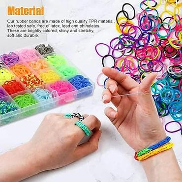 DIY Loom Bands komplet za izradu nakita i ukrasa - Veliki set šarenih na lalafo.rs — 6 DIY Loom Bands komplet za izradu nakita i ukrasa - Veliki set šarenih — 6
