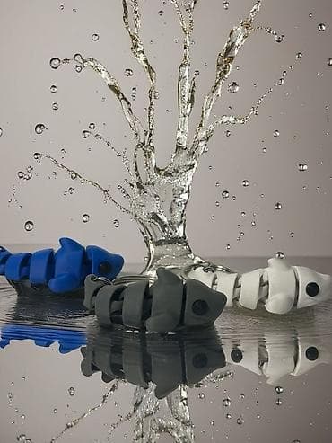 Home Decor: 3D štampana figurica ribe sa segmentima - Mini dekorativna figurica u at lalafo.rs — 1 Home Decor: 3D štampana figurica ribe sa segmentima - Mini dekorativna figurica u — 1