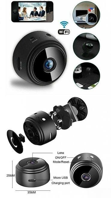 Mini IP KAMERA A9 Pro 1080P. Sa WIFI i bez wifi snima. Detalji na lalafo.rs — 2 Mini IP KAMERA A9 Pro 1080P. Sa WIFI i bez wifi snima. Detalji — 2