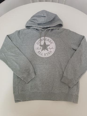 kom sa etiketom: Converse dukserica s kapuljačom – All Star - Boja: siva melirana - at lalafo.rs — 1 kom sa etiketom: Converse dukserica s kapuljačom – All Star - Boja: siva melirana - — 1