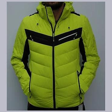 Outerwear: Muška zimska jakna – fluorescentno žuta sa crnim detaljima - Topla at lalafo.rs — 1 Outerwear: Muška zimska jakna – fluorescentno žuta sa crnim detaljima - Topla — 1