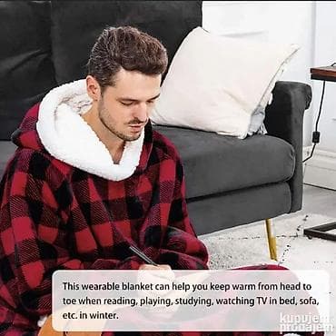 Ćebe Duks Karirano Oversized 🛋️💥 Pruža idealnu toplotu dok se na lalafo.rs — 3 Ćebe Duks Karirano Oversized 🛋️💥 Pruža idealnu toplotu dok se — 3