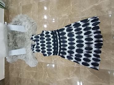 kom sa etiketom: Ženska haljina bez rukava, A‑kroja, sa okruglim izrezom. Crno‑bez at lalafo.rs — 8 kom sa etiketom: Ženska haljina bez rukava, A‑kroja, sa okruglim izrezom. Crno‑bez — 8