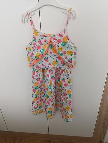 Children's Items: Dečija haljina na bratele sa voćnim dezenom, idealna za letnje dane at lalafo.rs — 1 Children's Items: Dečija haljina na bratele sa voćnim dezenom, idealna za letnje dane — 1