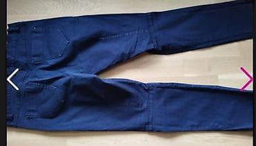 Ženske pantalone – teget chino/keper 38, - Klasičan kroj sa blagim na lalafo.rs — 2 Ženske pantalone – teget chino/keper 38, - Klasičan kroj sa blagim — 2