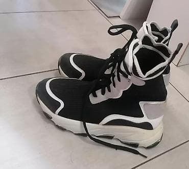 Ženske patike – visoki model, crno‑bele - Dizajn: modni na lalafo.rs — 4 Ženske patike – visoki model, crno‑bele - Dizajn: modni — 4