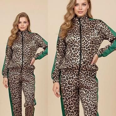 Ženski komplet – trenerka sa animal (leopard) printom - Dvodelni set na lalafo.rs — 3 Ženski komplet – trenerka sa animal (leopard) printom - Dvodelni set — 3