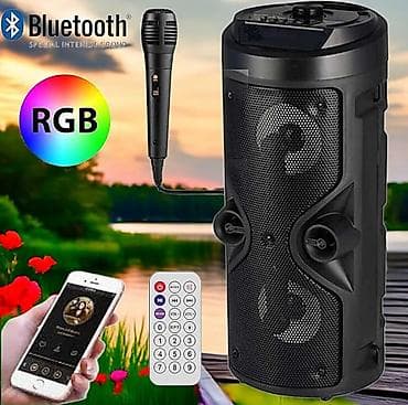 Bluetooth karaoke zvučnik sa RGB svetlima 🔥💥🌟Šok cena 3500 din Uz na lalafo.rs Bluetooth karaoke zvučnik sa RGB svetlima 🔥💥🌟Šok cena 3500 din Uz