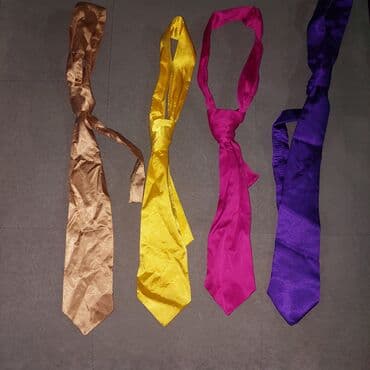 Set od 4 klasične zenske kravate u jarkim bojama: - zlatno-braon - at lalafo.rs Set od 4 klasične zenske kravate u jarkim bojama: - zlatno-braon -