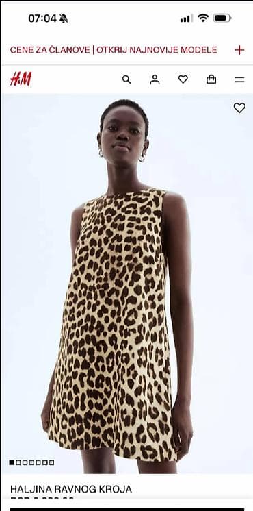 H&M haljina leopard print, L veličine na lalafo.rs H&M haljina leopard print, L veličine