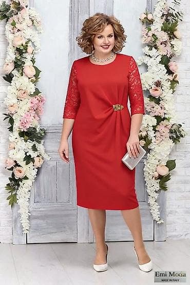 Elegantna midi haljina sa čipkastim rukavima Univerzalna veličina do na lalafo.rs — 3 Elegantna midi haljina sa čipkastim rukavima Univerzalna veličina do — 3