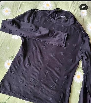 Dva ženska mrežasta topa sa dugim rukavima – crna boja. 1) Veličina na lalafo.rs — 3 Dva ženska mrežasta topa sa dugim rukavima – crna boja. 1) Veličina — 3