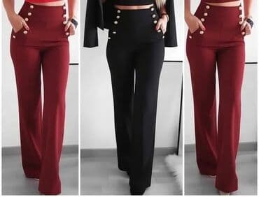 L, Visok struk, Ravne nogavice na lalafo.rs L, Visok struk, Ravne nogavice