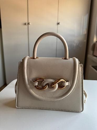 Zara bež torbica, nosena jednom at lalafo.rs — 4 Zara bež torbica, nosena jednom — 4