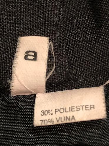 sako laneni: Crna postavljena suknja kao nova, 70% vuna i 30% poliester. Dužina at lalafo.rs — 9 sako laneni: Crna postavljena suknja kao nova, 70% vuna i 30% poliester. Dužina — 9