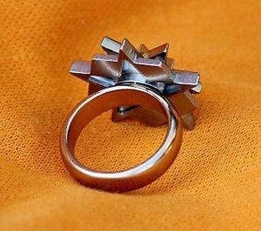 Prsten trostruki PENTAGRAM. Kombinacija žuto/ belo \"zlato\"" na lalafo.rs — 4 Prsten trostruki PENTAGRAM. Kombinacija žuto/ belo \"zlato\"" — 4