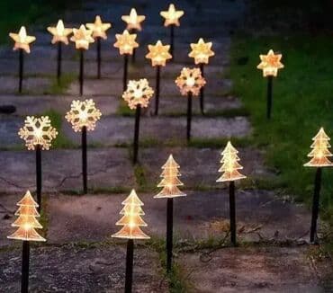 Baštenska rasveta: Solarne sijalice – 5 kom (zvezde, jelke, pahulje) Dekorativne solarne na lalafo.rs — 2 Baštenska rasveta: Solarne sijalice – 5 kom (zvezde, jelke, pahulje) Dekorativne solarne — 2