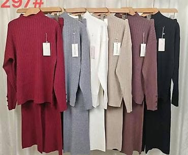 Ženski rebrasti komplet – džemper i pantalone - Gornji deo: ravnog na lalafo.rs — 2 Ženski rebrasti komplet – džemper i pantalone - Gornji deo: ravnog — 2