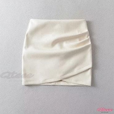 Suknjica na preklop na falte. Krem bela/bez,zuta,tamno zuta,svetlo na lalafo.rs Suknjica na preklop na falte. Krem bela/bez,zuta,tamno zuta,svetlo