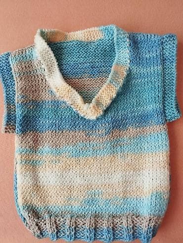 Paket dečiji prsluci 4 kom sve za 1600 din, novi, ručno pleteni vel 2 na lalafo.rs — 6 Paket dečiji prsluci 4 kom sve za 1600 din, novi, ručno pleteni vel 2 — 6