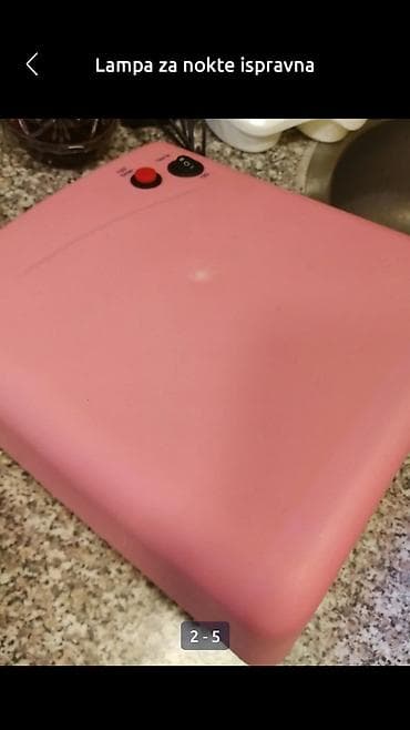 Lampa za nokte ispravna, roze boje
Mirjevo na lalafo.rs — 4 Lampa za nokte ispravna, roze boje
Mirjevo — 4