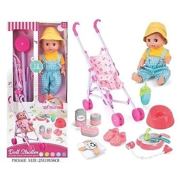 Set za igru “Doll Stroller” – beba sa kolicima i pratećim dodacima - na lalafo.rs Set za igru “Doll Stroller” – beba sa kolicima i pratećim dodacima -