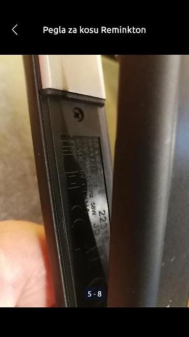 Pegla za kosu Reminkton 58w.dobra i neoštećene grejne ploče
Mirjevo na lalafo.rs — 5 Pegla za kosu Reminkton 58w.dobra i neoštećene grejne ploče
Mirjevo — 5