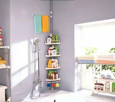 Ugaona teleskopska polica za kupatilo - Višenamenska ugaona polica sa na lalafo.rs Ugaona teleskopska polica za kupatilo - Višenamenska ugaona polica sa