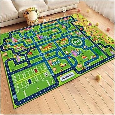 Dečiji tepih – grad sa putevima - Veseli tepih sa ilustracijom malog na lalafo.rs Dečiji tepih – grad sa putevima - Veseli tepih sa ilustracijom malog