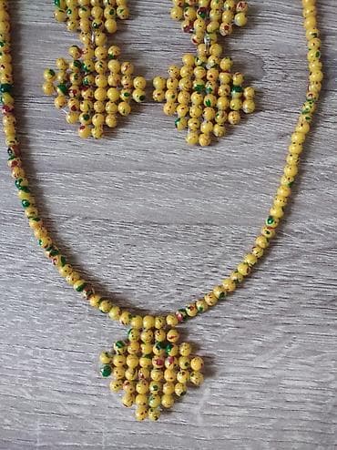 Ručni rad, ogrlica i mindjuše od sitnih perlica, trenutno jedan na lalafo.rs — 9 Ručni rad, ogrlica i mindjuše od sitnih perlica, trenutno jedan — 9