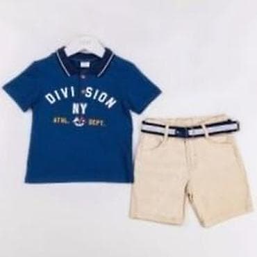 Dečiji komplet za leto – majica i bermude - Gornji deo: plava polo na lalafo.rs Dečiji komplet za leto – majica i bermude - Gornji deo: plava polo