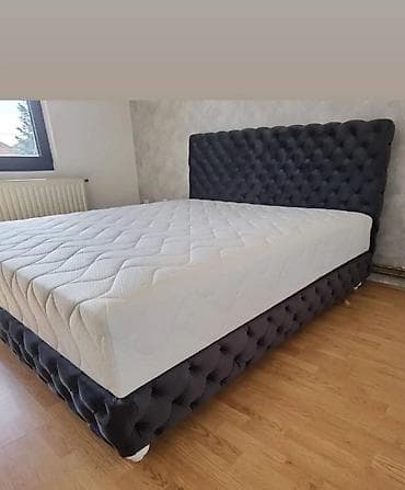 AKCIJA Tapacirani bračni krevet – luksuzni Chesterfield stil - na lalafo.rs — 8 AKCIJA Tapacirani bračni krevet – luksuzni Chesterfield stil - — 8