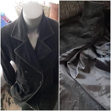 pantalone butiku ali: Ženski mantil/sako od crnog rebrastog štofa (pantalon/corduroy) na lalafo.rs — 2 pantalone butiku ali: Ženski mantil/sako od crnog rebrastog štofa (pantalon/corduroy) — 2