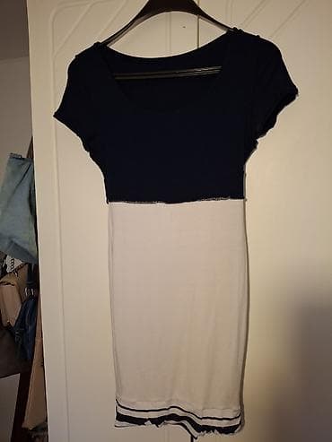 Ženska haljina, mornarski stil. - Kroj: uska silueta koja prati na lalafo.rs — 2 Ženska haljina, mornarski stil. - Kroj: uska silueta koja prati — 2