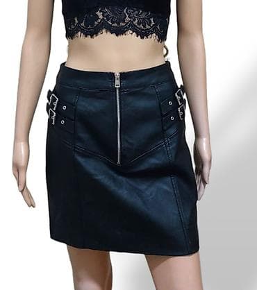 ●topshop● suknja od kvalitetne veštačke kože u bajker stilu. Veličina na lalafo.rs — 3 ●topshop● suknja od kvalitetne veštačke kože u bajker stilu. Veličina — 3