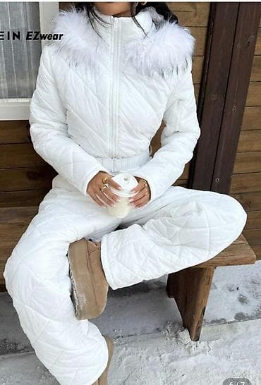 Ski suits: Ženski zimski skijaški kombinezon(skafander) – beli, prošiven at lalafo.rs — 9 Ski suits: Ženski zimski skijaški kombinezon(skafander) – beli, prošiven — 9