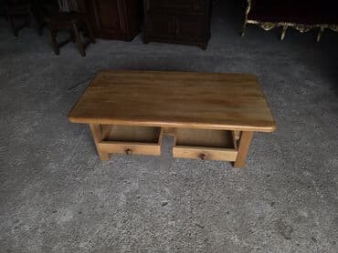 Stilski klub stolovi: Drveni klubski sto sa fiokama - Materijal: masivno drvo (svetli na lalafo.rs — 3 Stilski klub stolovi: Drveni klubski sto sa fiokama - Materijal: masivno drvo (svetli — 3