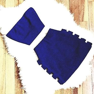Komplet crop top i suknjica sa trakama na obe strane.Tamno na lalafo.rs Komplet crop top i suknjica sa trakama na obe strane.Tamno